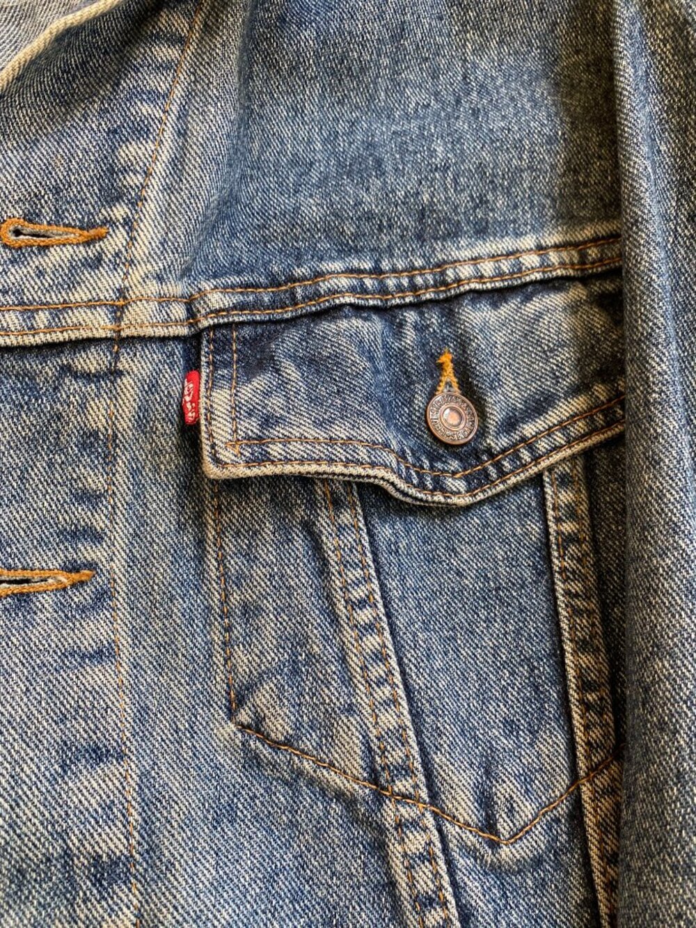 Vintage Levi's 90s denim Jean 70598 Jacket Size Small - Picture 3 of 13